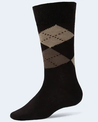 Calcetines café con diseño