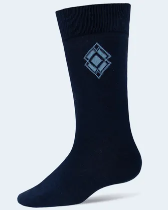 Calcetines azul con diseño