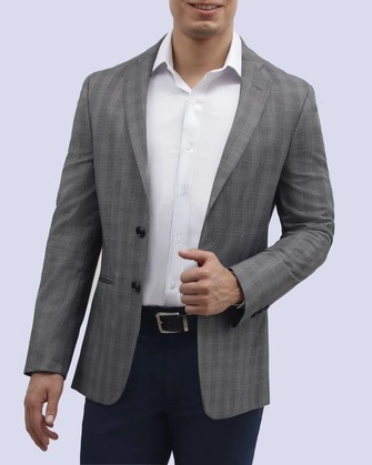 Blazer slim fit en color gris