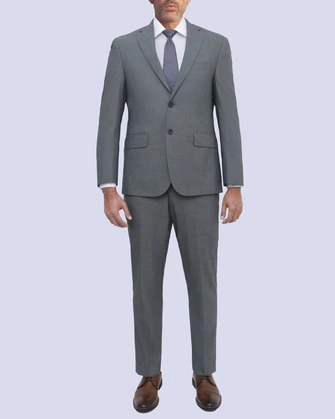 Traje pierre cardin modern fit color gris con diseño