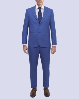 Traje pierre cardin modern fit color azul con diseño