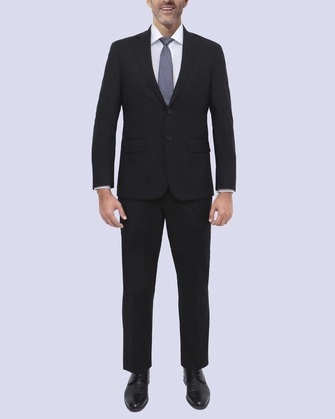 Traje pierre cardin modern fit color negro con diseño