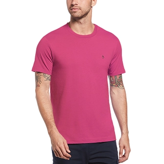 Camiseta moda lisa algodon manga corta rosada