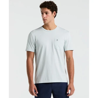 Camiseta  supima manga corta con bolsillo en color gris