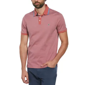 Polo moda pique manga corta rosada