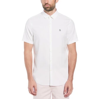 Camisa basica lisa oxford ecovero™ manga corta