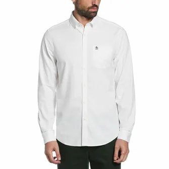 Camisa basica lisa oxford ecovero™ manga larga