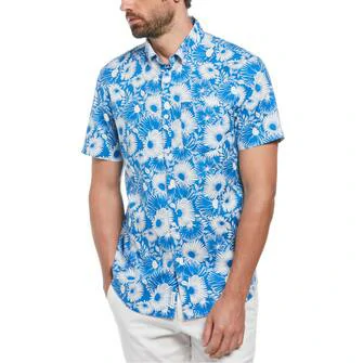 Camisa manga corta con estampado floral ecovero™