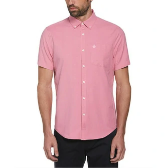 Camisa moda lisa oxford ecovero™ manga corta