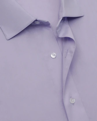 Camisa slim fit manga larga color morado lila