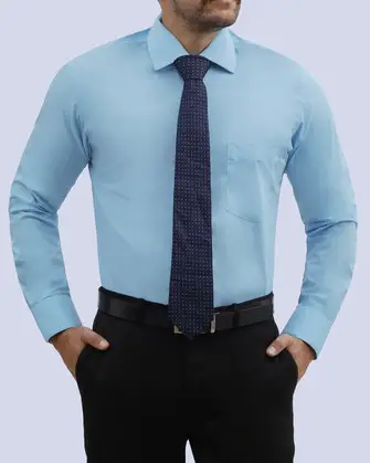 Camisa vestir lisa slim fit