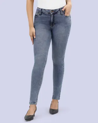 Jeans levanta pompa skinny tiro alto 451 azul claro