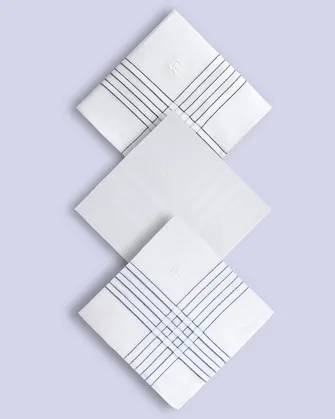 Set de 3 pañuelos blancos