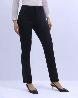 Pantalón casual para dama  azul slim fit