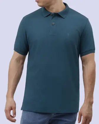 Camisa sport premium cotton d+ turquesa