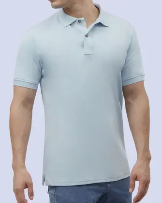 Camisa sport premium cotton d+ celeste
