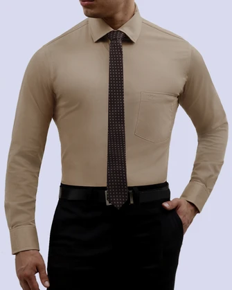 Camisa piqué stretch in organic bambú  slim fit azul beige