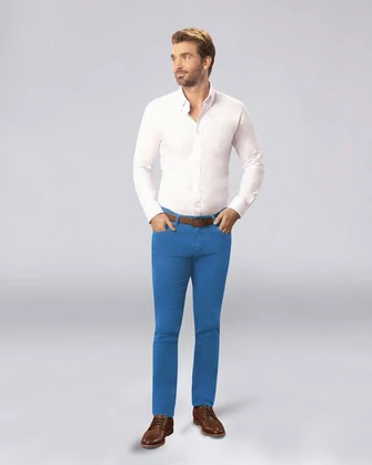 Jeans twill hombre color