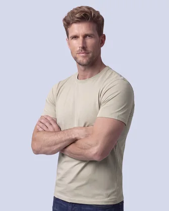 Camiseta premium cotton d+ beige