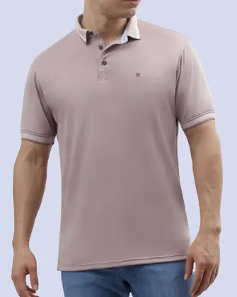 Camisa sport diseño slim fit manga corta vino