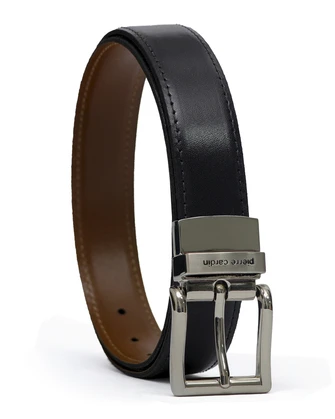 Cinturón vestir reversible negro