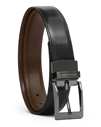 Cinturón vestir reversible negro