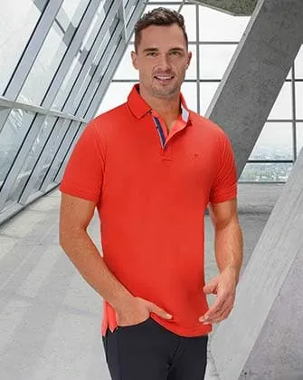 Camisa sport slim fit naranja
