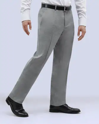 Pantalón de vestir slim fit gris sharkskin